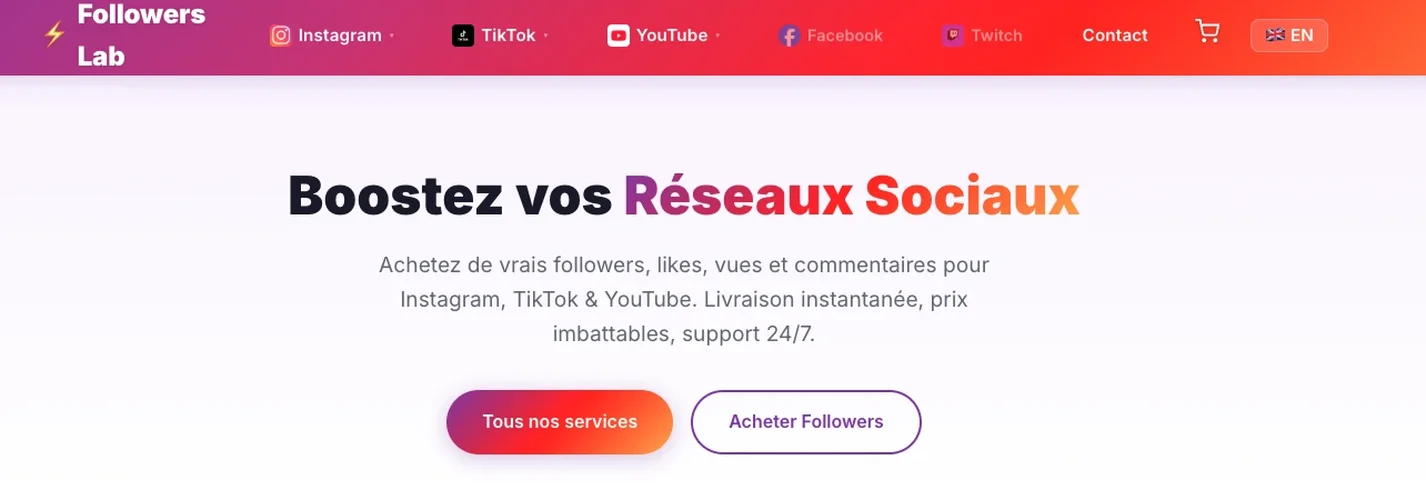 Followers Lab - meilleur site achat followers Instagram dossier expert 2026